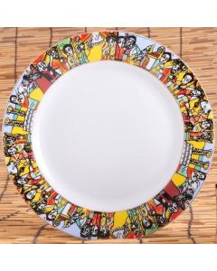 6 pcscer4amics dinnerplate(large telet)